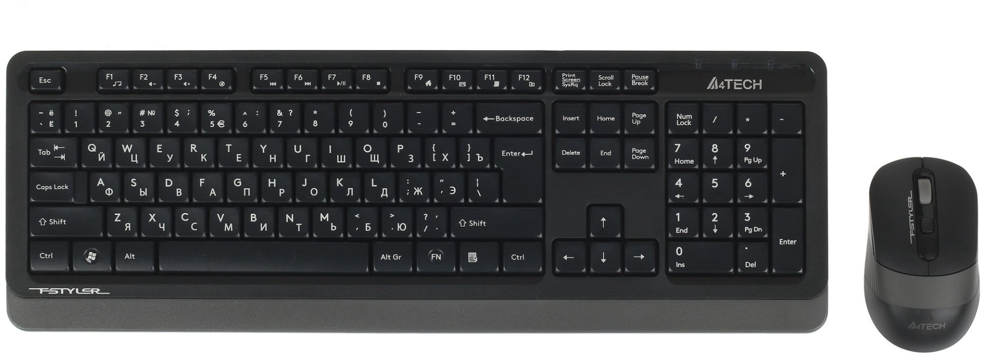 Клавиатура A4Tech Fstyler FG1010 черный купить,NaN