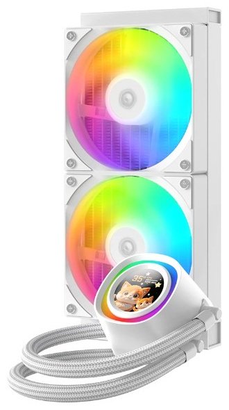 Водоблок ID-COOLING ID-CPU-FX240 LCD белый
