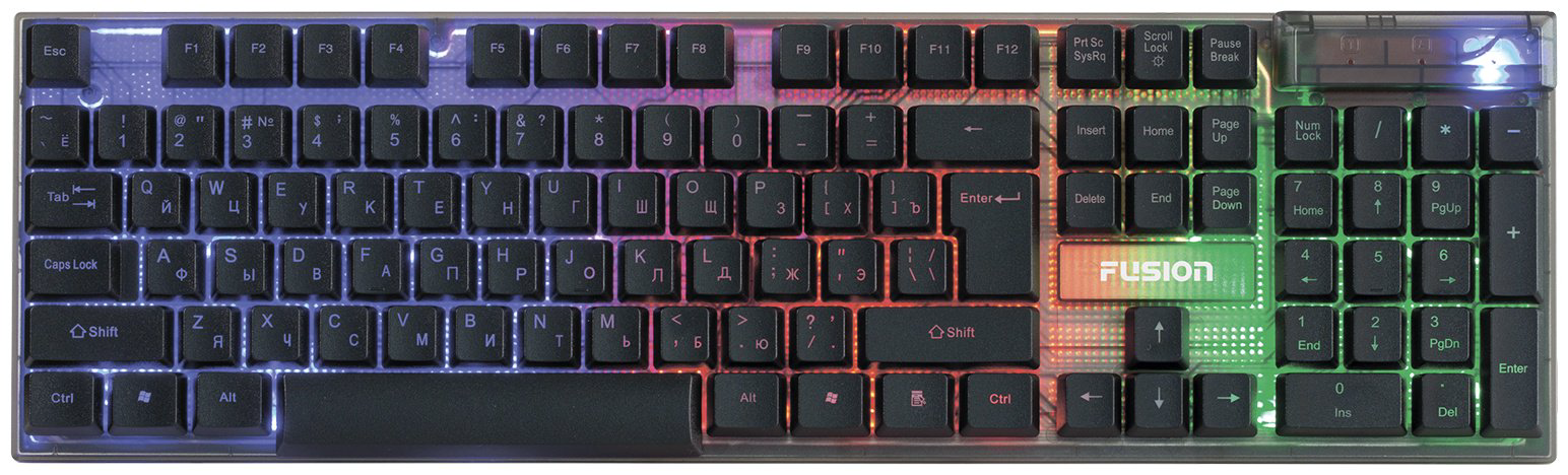 Клавиатура Fusion GK-681 черный купить,NaN