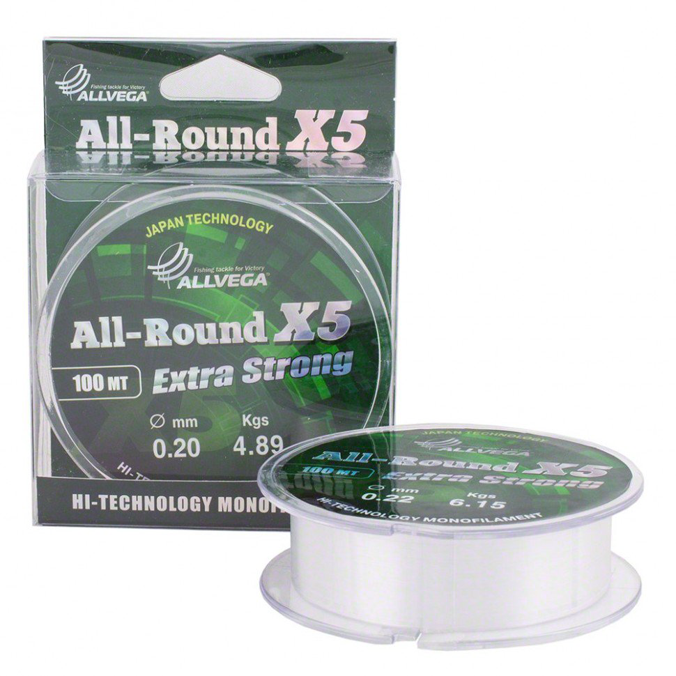 Рыболовная леска Allvega All-Round X5 0,20 мм купить,NaN