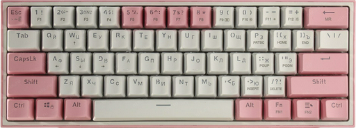 Клавиатура Redragon Fizz K617-R розовый