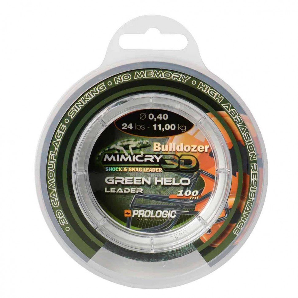 Рыболовная леска Prologic Mimicry Green Helo Leader 0.6 мм камуфляж купить,NaN