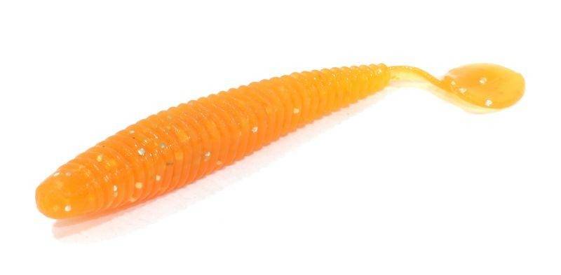 Виброхвост Aiko Magic Grub 3" 014 Crazy Orange fish smell 8шт купить,NaN