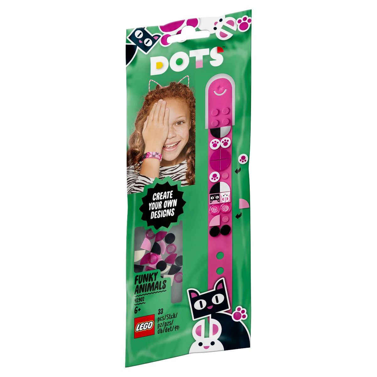 Конструктор Lego DOTs Браслет Забавные животные 41901 купить,NaN