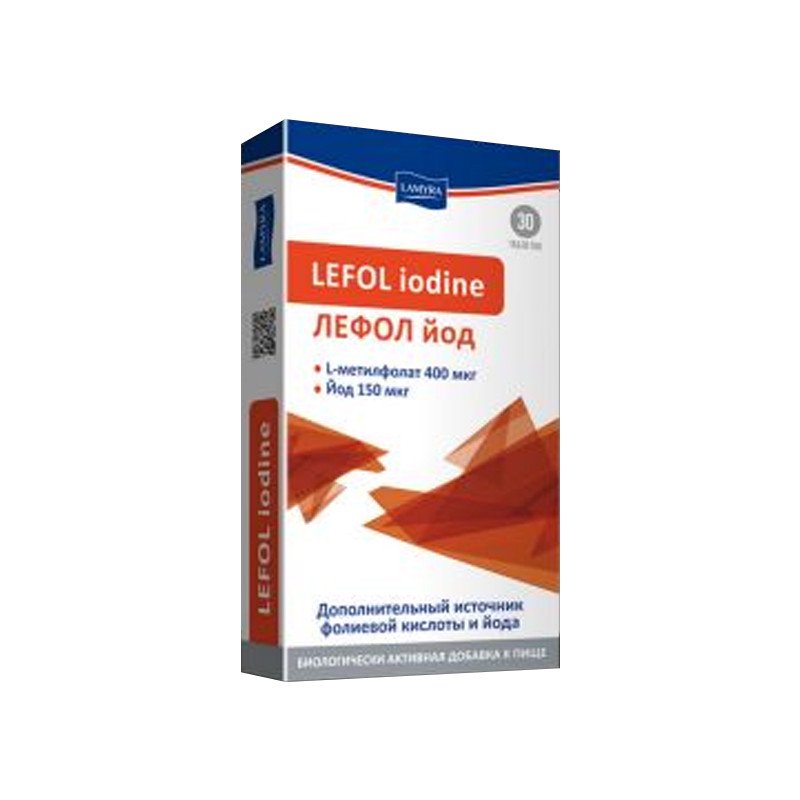 Quest Vitamins Middle East Fze Лефол Йод 175 мг 30шт таблетки