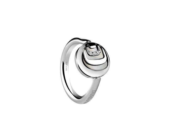Кольцо Damiani 14322 д 13р 4,05гр 0,03ct 0,74ct. купить,NaN