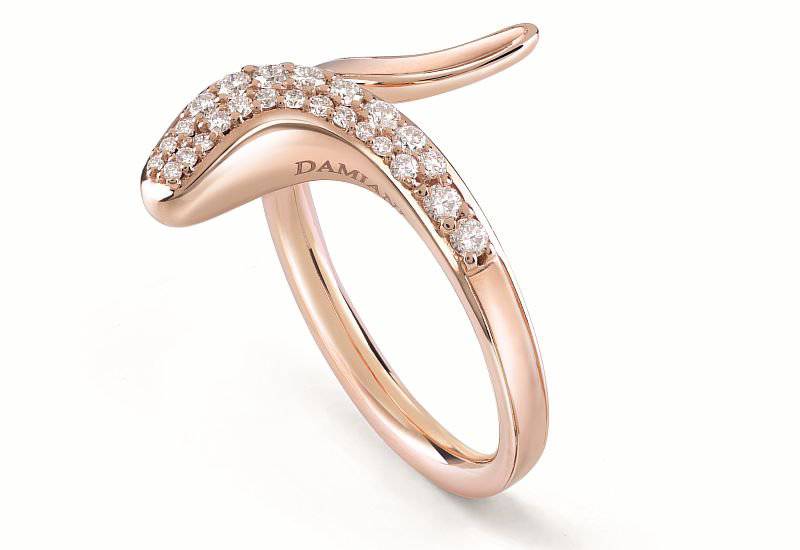 Кольцо Damiani 14373 д 13р 3,2гр 0,24ct. купить,NaN