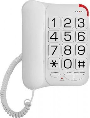 Стационарный телефон Texet TX-201 белый