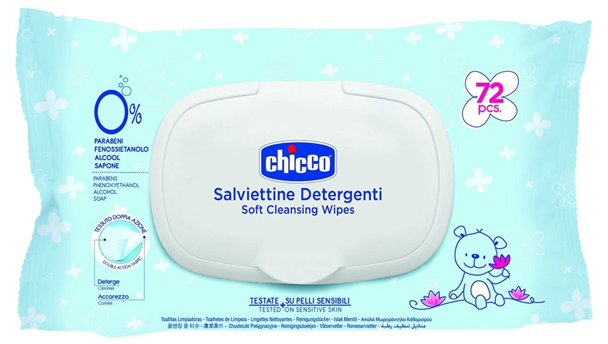 Салфетки влажные  Chicco Baby Moments 72шт купить,NaN