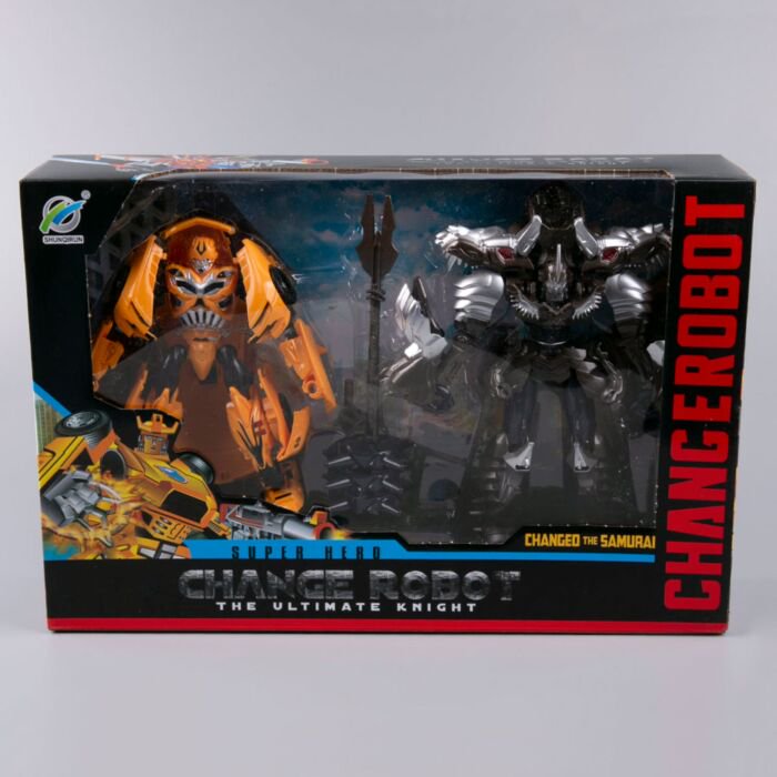 Игровой набор Changerobot  из 2х роботов-трансформеров желтый-коричневый купить,NaN