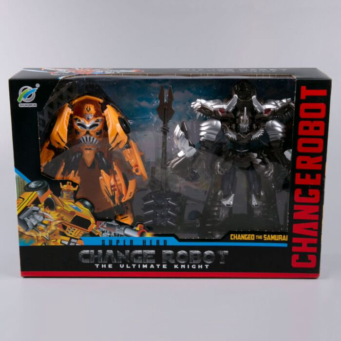 Игровой набор Changerobot  из 2х роботов-трансформеров желтый-коричневый купить,NaN