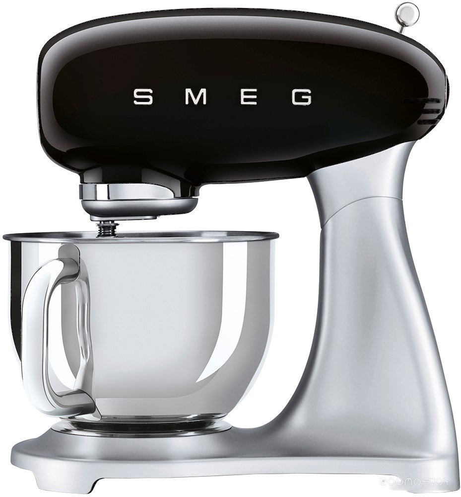 Миксер Smeg SMF02BLEU черно-серебристый