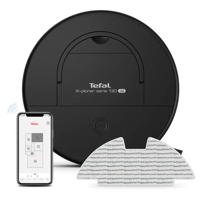 Робот-пылесос Tefal RG9075WH черный купить,0
