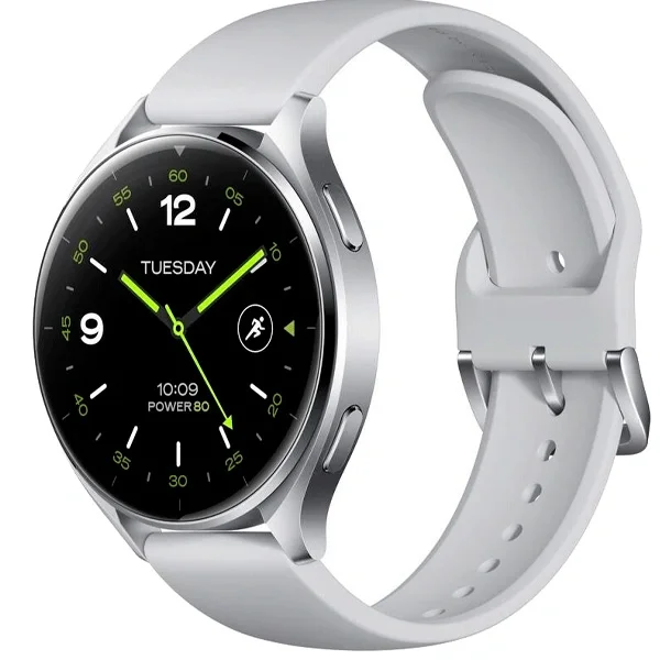 Смарт-часы Xiaomi Watch 2 Silver Case With Gray TPU Strap 22мм серые