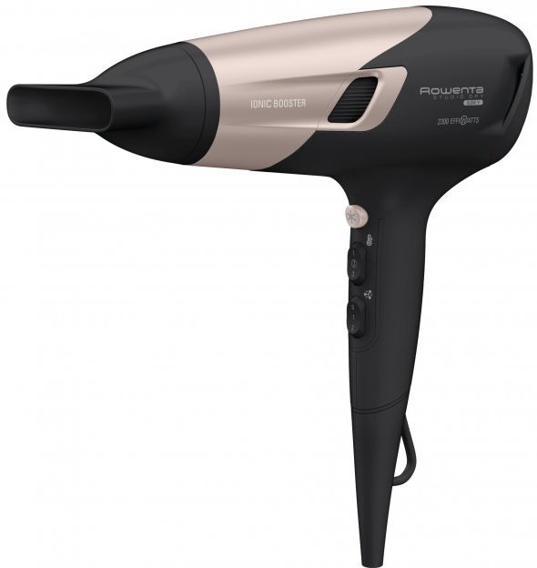 Фен Rowenta Studio Dry Glow CV5831F0 черно-золотистый купить,0