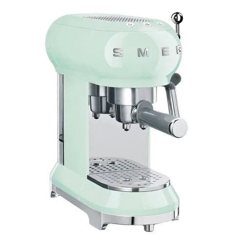 Кофемашина Smeg ECF02PGEU зеленая купить,0