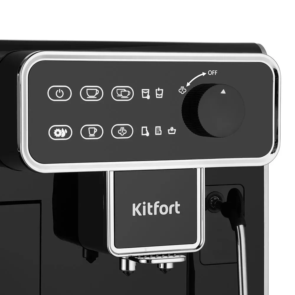 Кофемашина Kitfort КТ-7256 черная купить,0