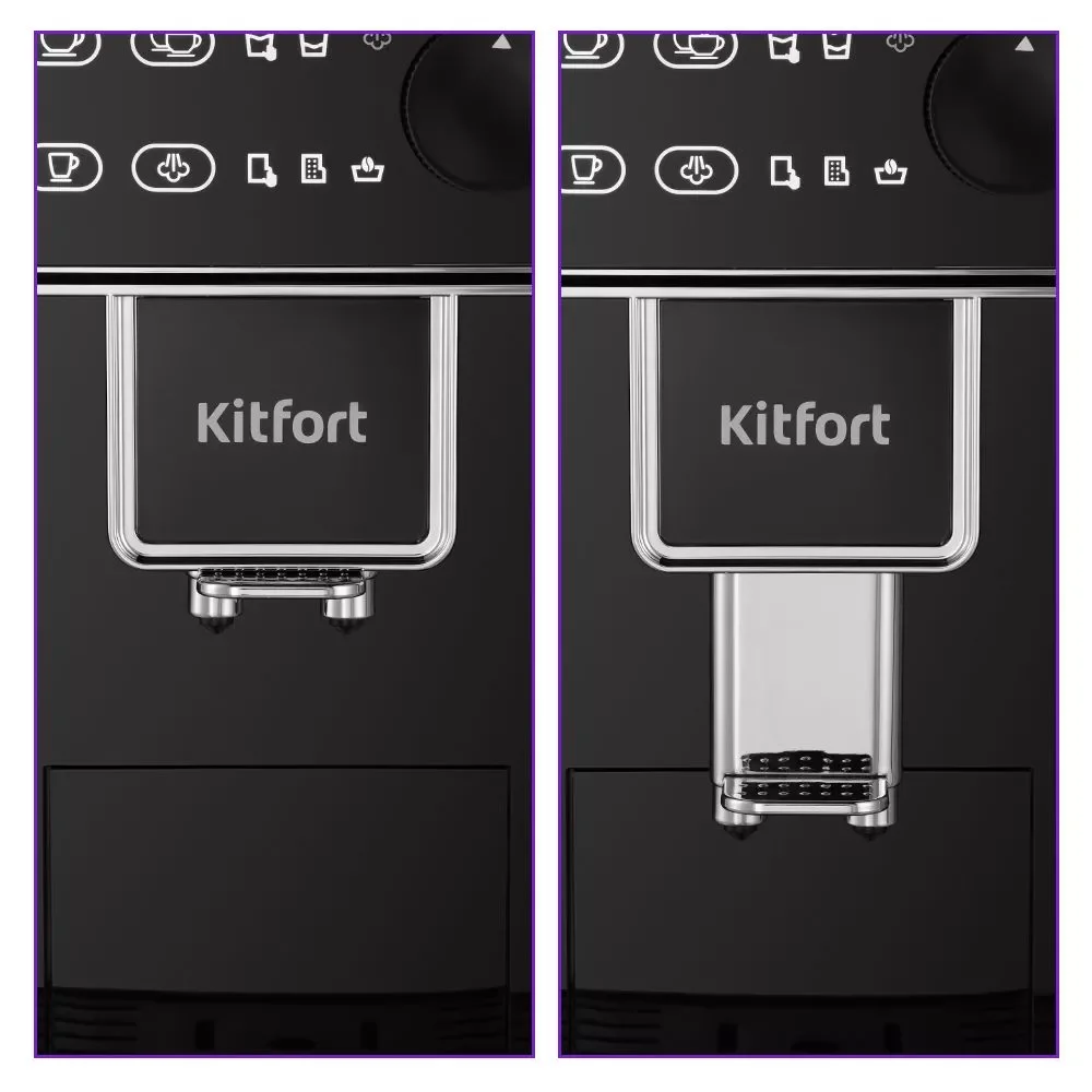 Кофемашина Kitfort КТ-7256 черная купить,0