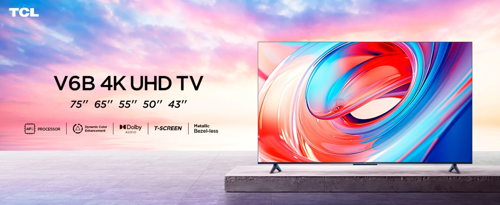 Телевизор TCL 75" 75V6B DLED 4K UHD Black купить,0