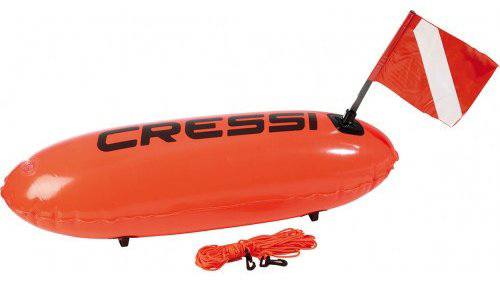 Буй для плавания Cressi Torpedo TA611600 8 л оранжевый купить,NaN