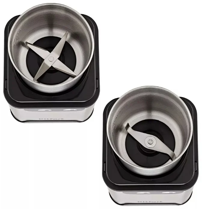 Кофемолка Kitfort KT-7120 серебристая - ForteMarket Кофемолка Kitfort KT-7120 серебристая купить,0
