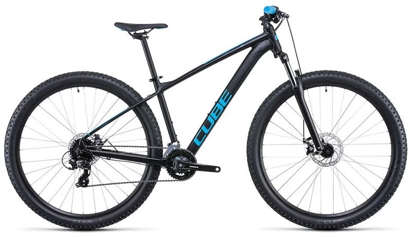 Велосипед Cube Cube велосипед Aim - 2022/598000/XL-22 (29"), black-blue 2022 22 дюйма черный купить,NaN