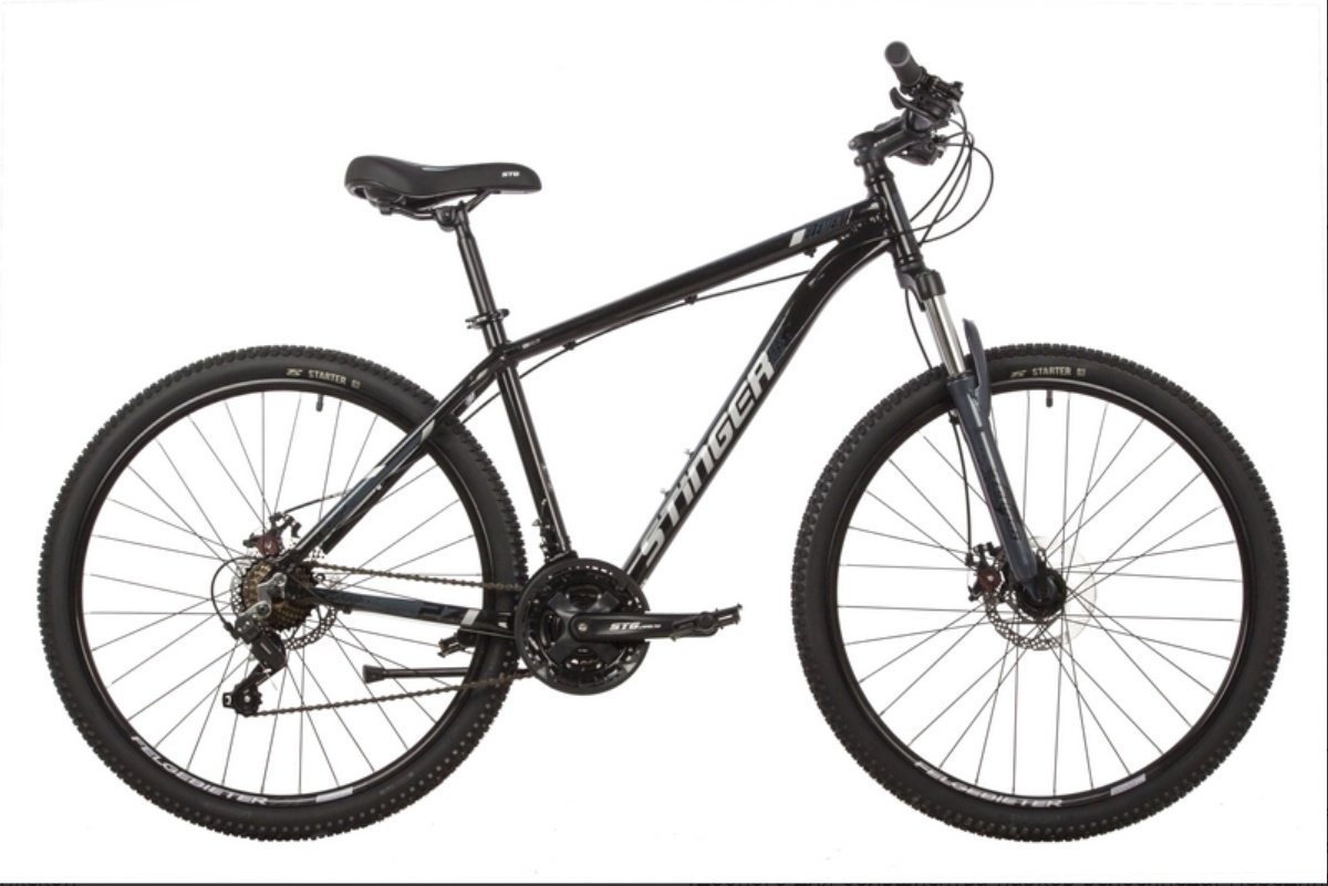 Велосипед Stinger ELEMENT STD 27" 2022 16 дюймов черный купить,NaN