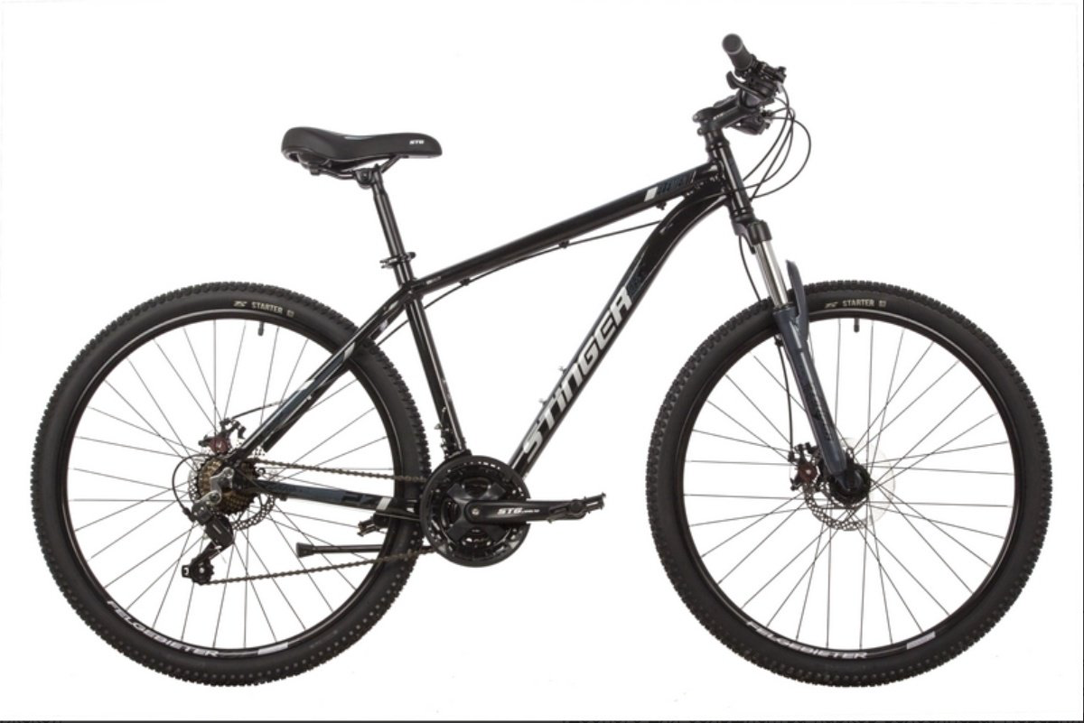 Велосипед Stinger ELEMENT STD 27" 2022 16 дюймов черный купить,NaN