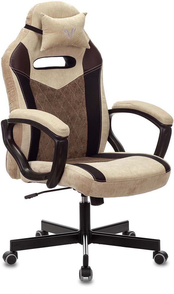 Игровое кресло Бюрократ Viking 6 Knight BR Fabric коричневое купить,NaN
