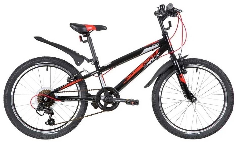 Велосипед Novatrack Racer 6.V 2021 one size черный-красный купить,NaN