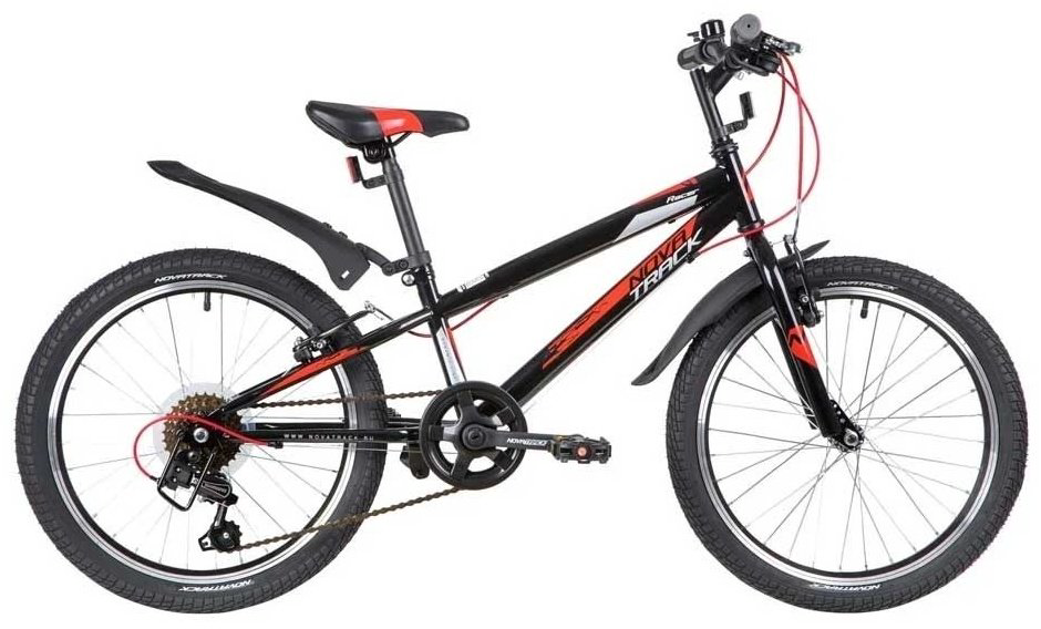 Велосипед Novatrack Racer 6.V 2021 one size черный-красный купить,NaN