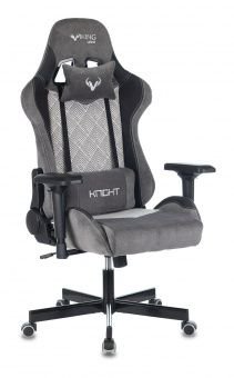Игровое кресло Бюрократ Viking 7 Knight B Fabric серое купить,NaN