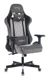 Игровое кресло Бюрократ Viking 7 Knight B Fabric серое купить,NaN