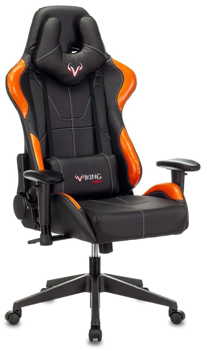 Игровое кресло Бюрократ Viking 5 Aero черно-оранжевое купить,NaN