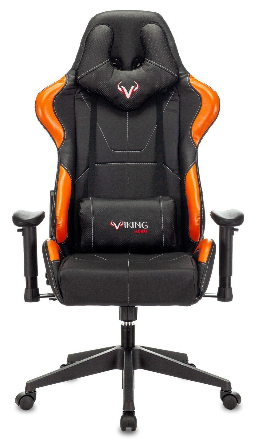 Игровое кресло Бюрократ Viking 5 Aero черно-оранжевое купить,NaN