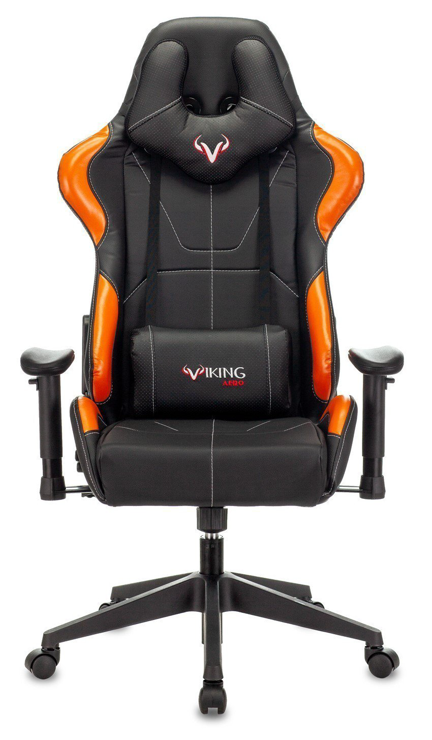 Игровое кресло Бюрократ Viking 5 Aero черно-оранжевое купить,NaN