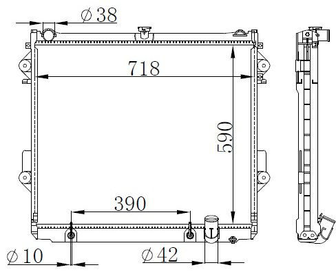 DENSO радиатор основной DRM50074 купить,NaN