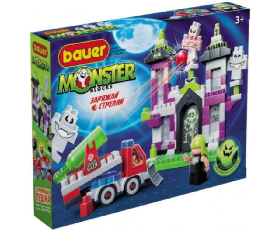 Конструктор Bauer Monster blocks средний дом с привидениями купить,NaN