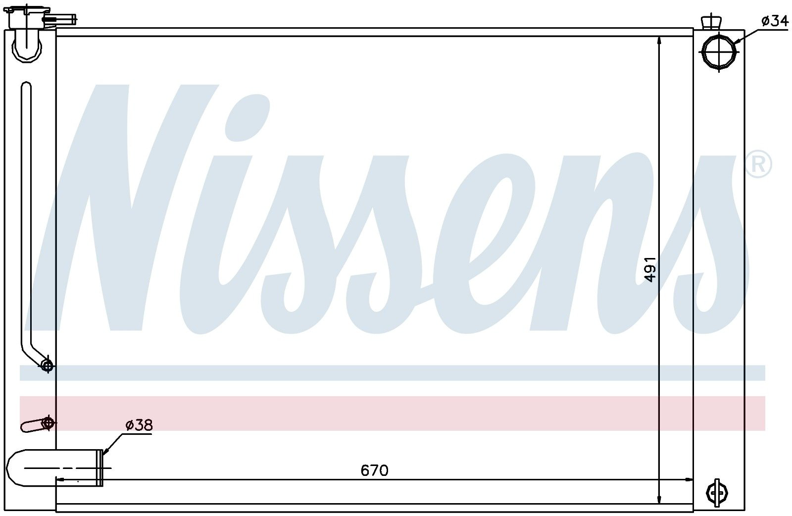 Nissens радиатор основной 64660 купить,NaN