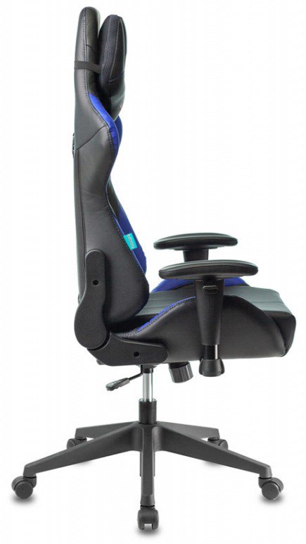Игровое кресло Бюрократ Viking 5 Aero черно-синее купить,NaN