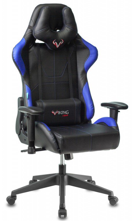 Игровое кресло Бюрократ Viking 5 Aero черно-синее купить,NaN