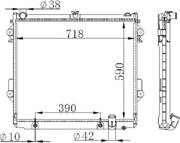 DENSO радиатор основной DRM50074 купить,NaN