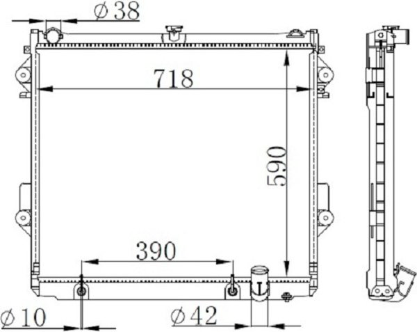 DENSO радиатор основной DRM50074 купить,NaN