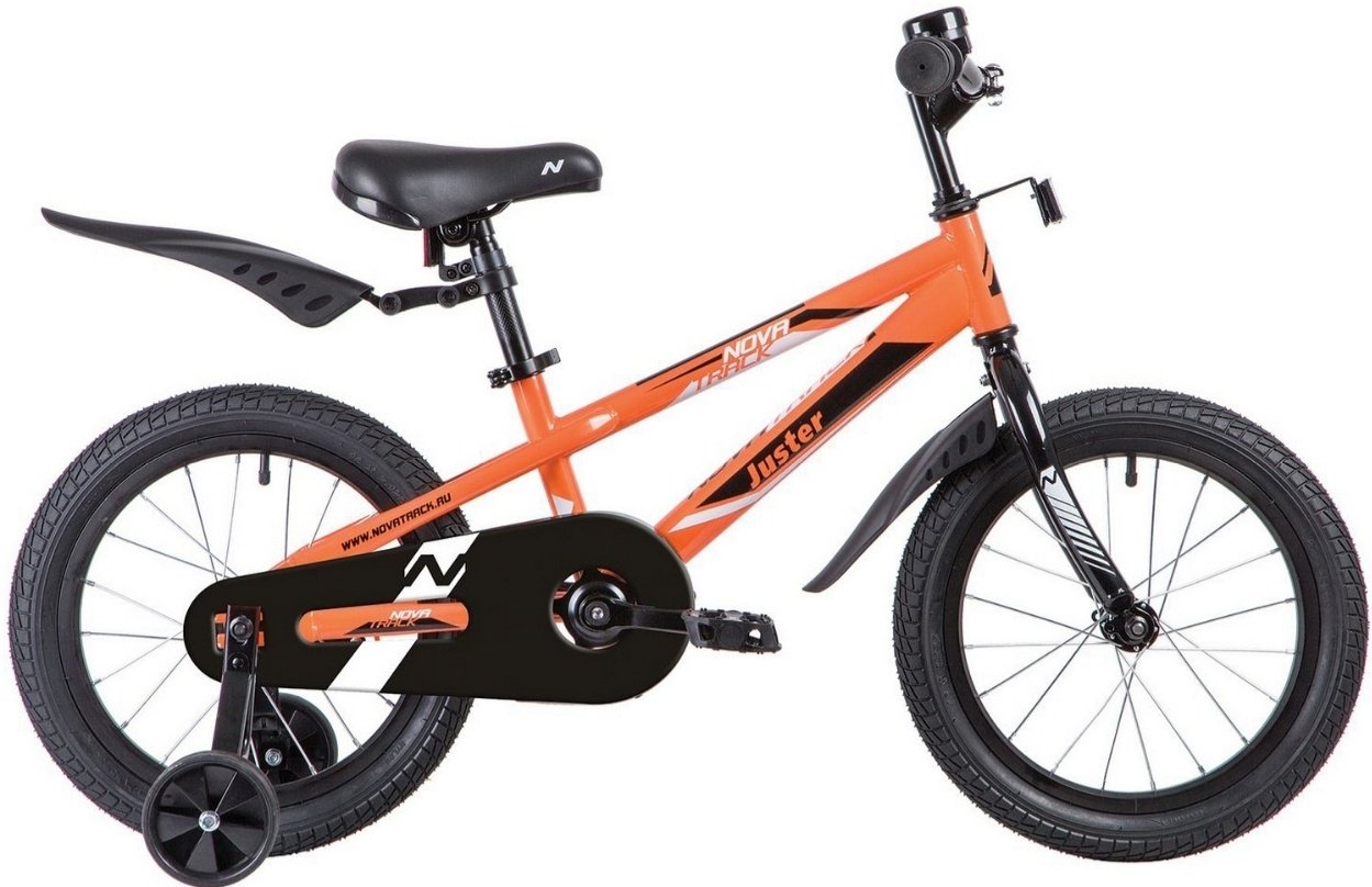 Велосипед Novatrack Juster 2020 one size оранжевый купить,NaN