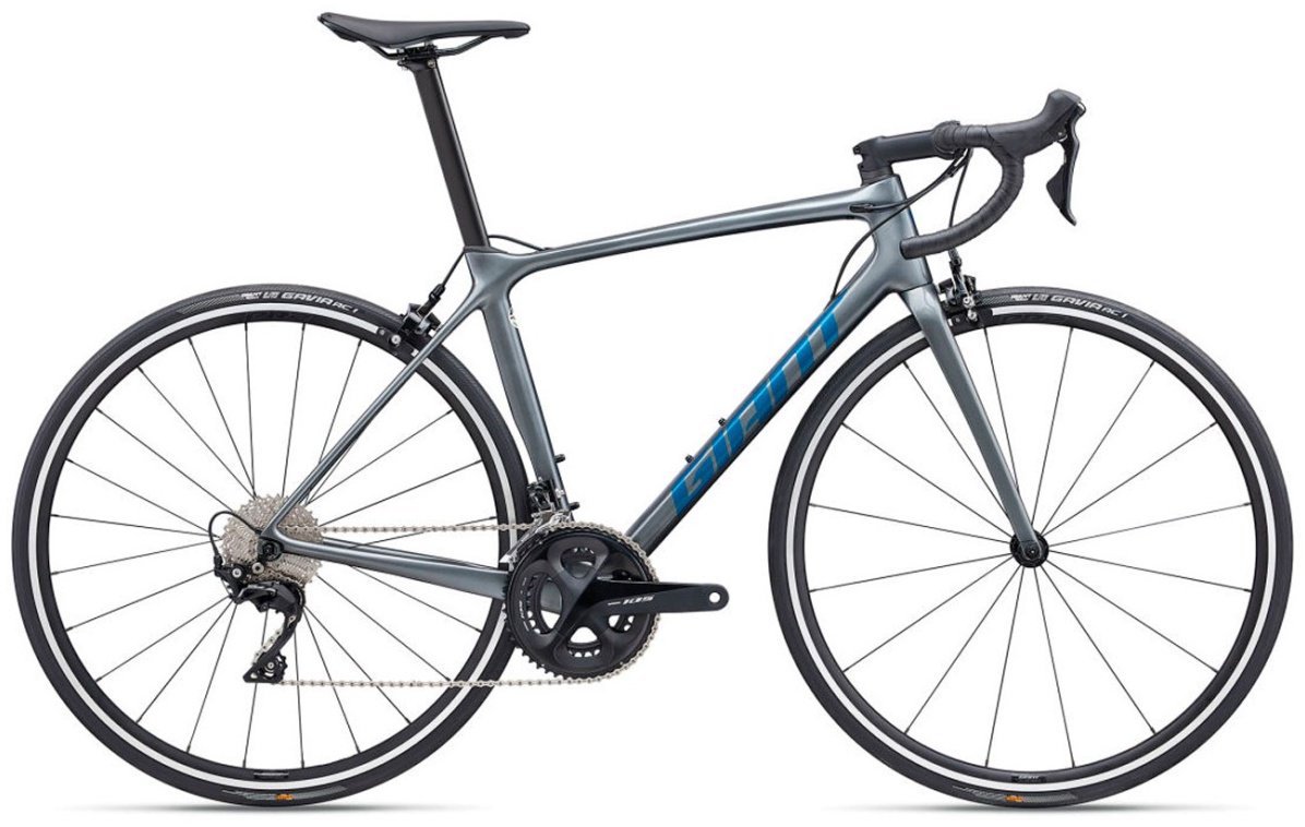 Велосипед Giant TCR Advanced 2 KOM 2024 13 дюймов серебристый купить,NaN