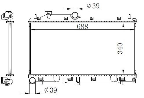 DENSO радиатор основной DRM36007 купить,NaN