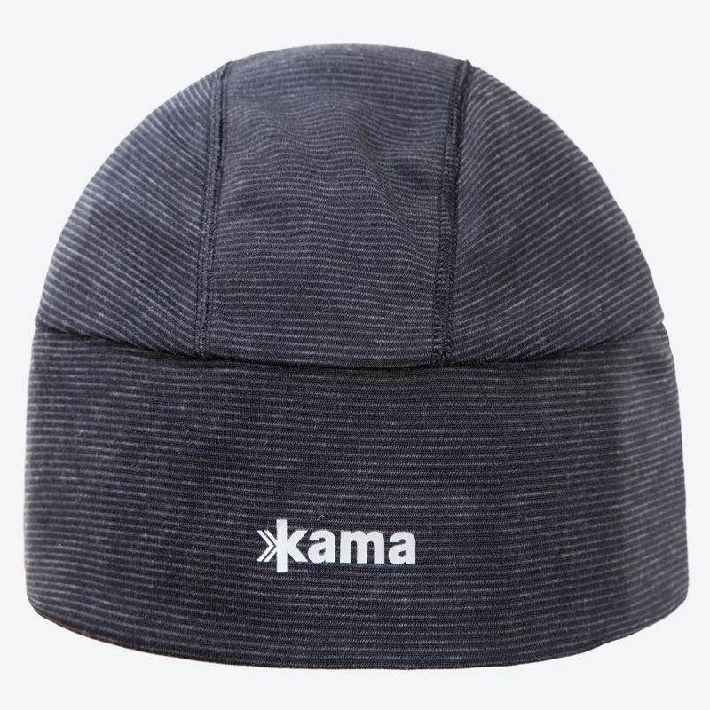 Шапка Kama размер универсальный, черный, серый