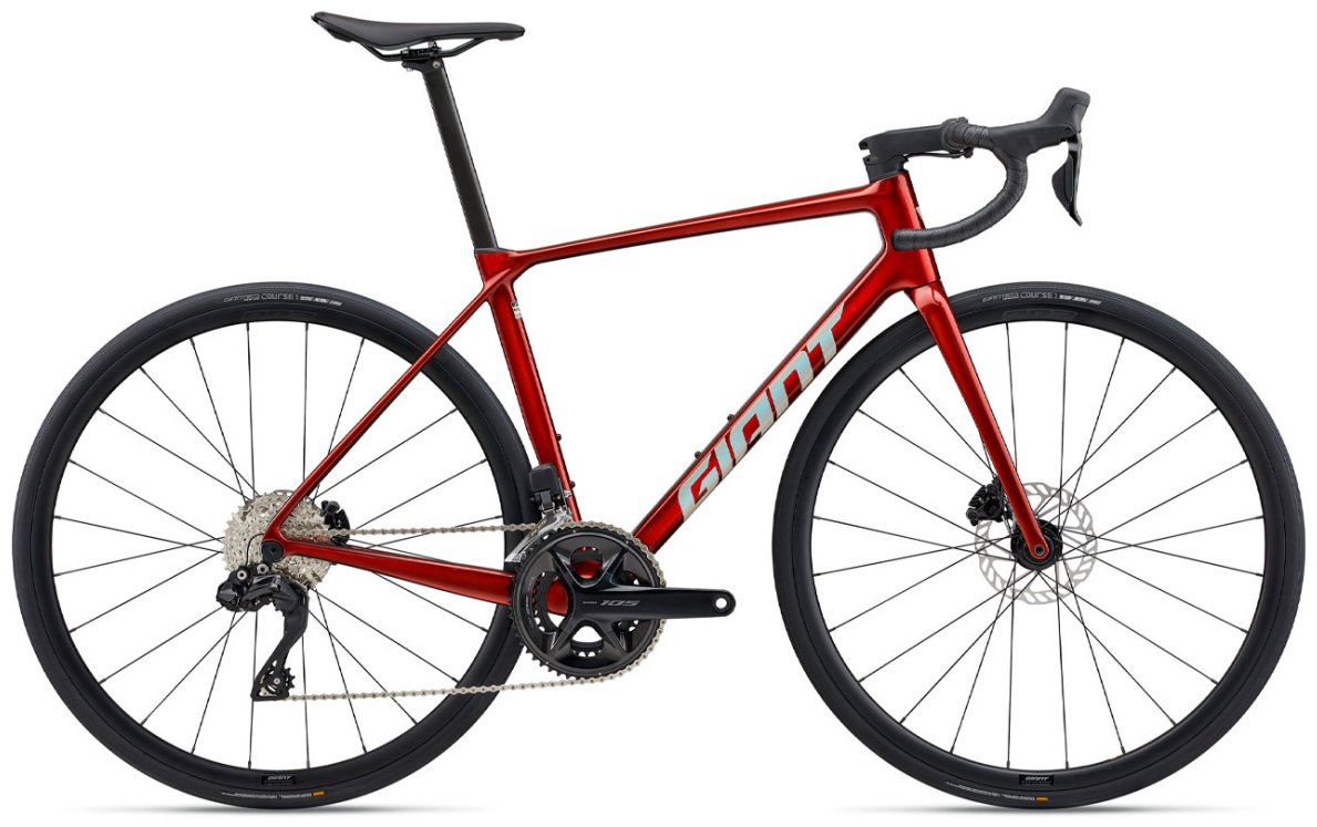 Велосипед Giant TCR Advanced 1 KOM 2025 15 дюймов красный купить,NaN