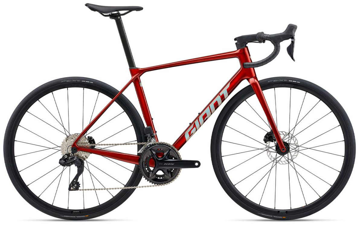 Велосипед Giant TCR Advanced 1 KOM 2025 15 дюймов красный купить,NaN