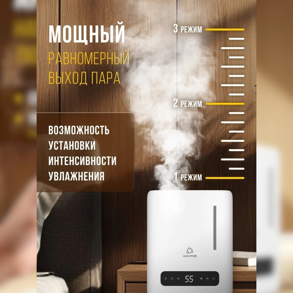 Увлажнитель воздуха ALFA-STORE W Pro белый